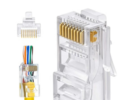 سوکت-شبکه-CAT6-میان-گذر-Open-End-بسته-100-تایی