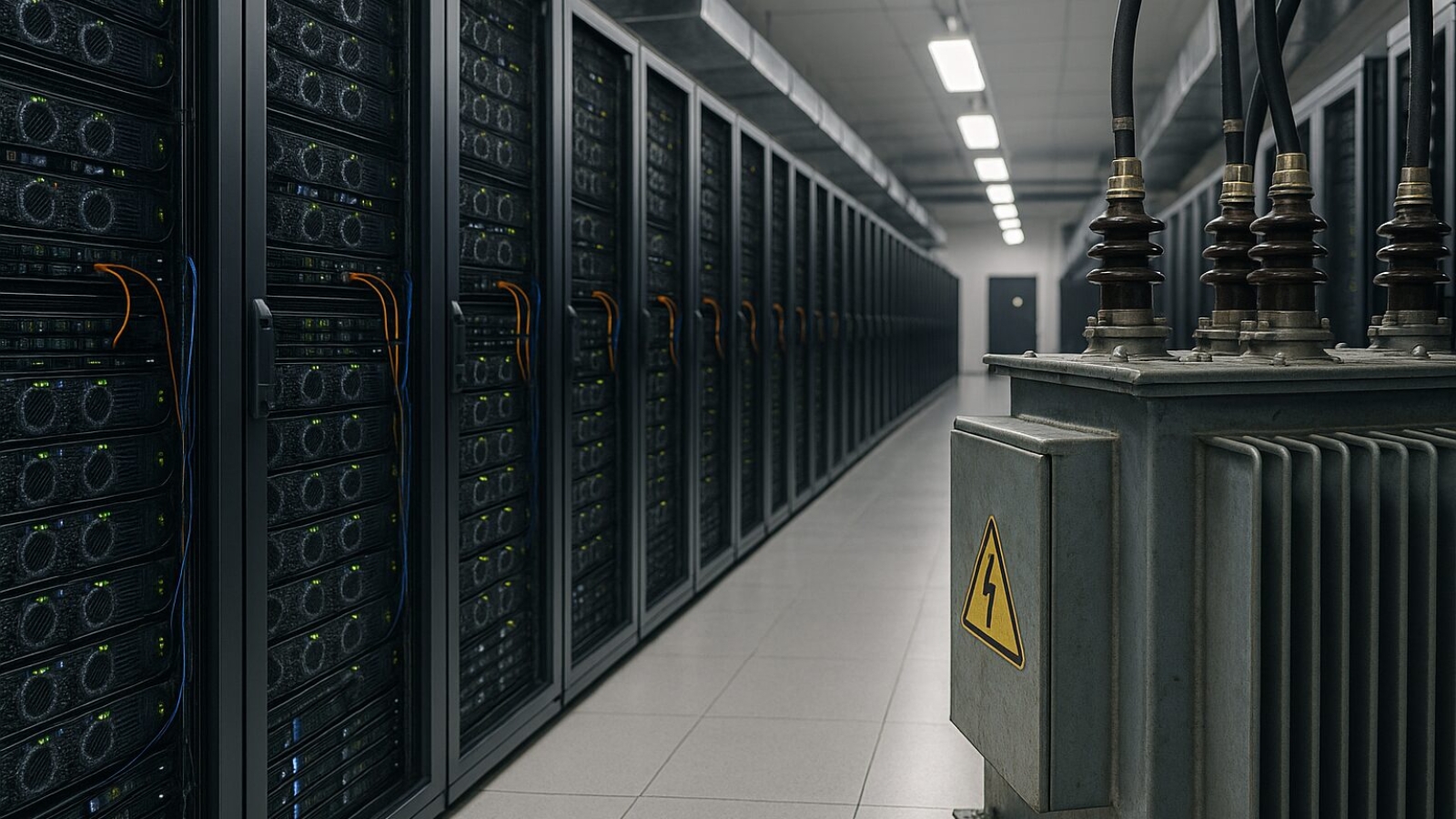 Data Center with Electrical Transformer