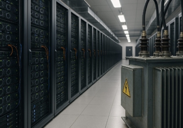 Data Center with Electrical Transformer